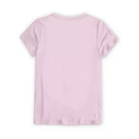 Disney Collection Little & Big Kid Girls Crew Neck Short Sleeve Regular Fit Daisy Duck Minnie Mouse Graphic T-Shirt