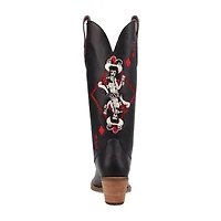 Dingo Womens Jack Of Diamonds Stacked Heel Cowboy Boots