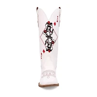 Dingo Womens Jack Of Diamonds Stacked Heel Cowboy Boots