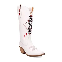 Dingo Womens Jack Of Diamonds Stacked Heel Cowboy Boots