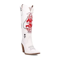 Dingo Womens Ace Of Spades Stacked Heel Cowboy Boots