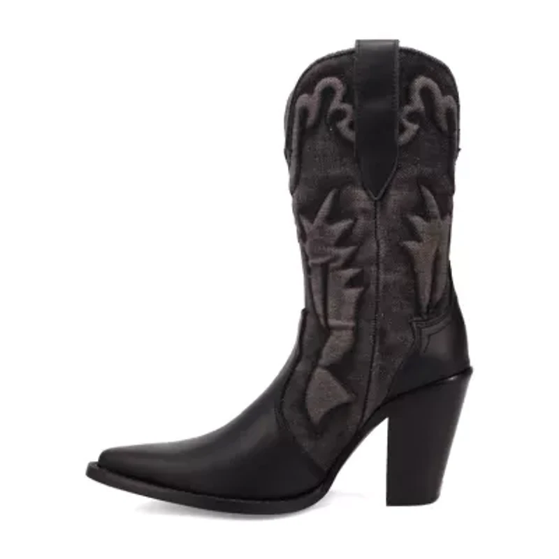 Dingo Womens Tipsy Block Heel Cowboy Boots