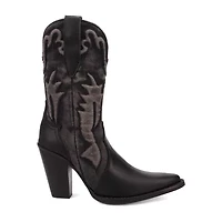 Dingo Womens Tipsy Block Heel Cowboy Boots
