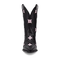 Dingo Womens Starburst Block Heel Cowboy Boots