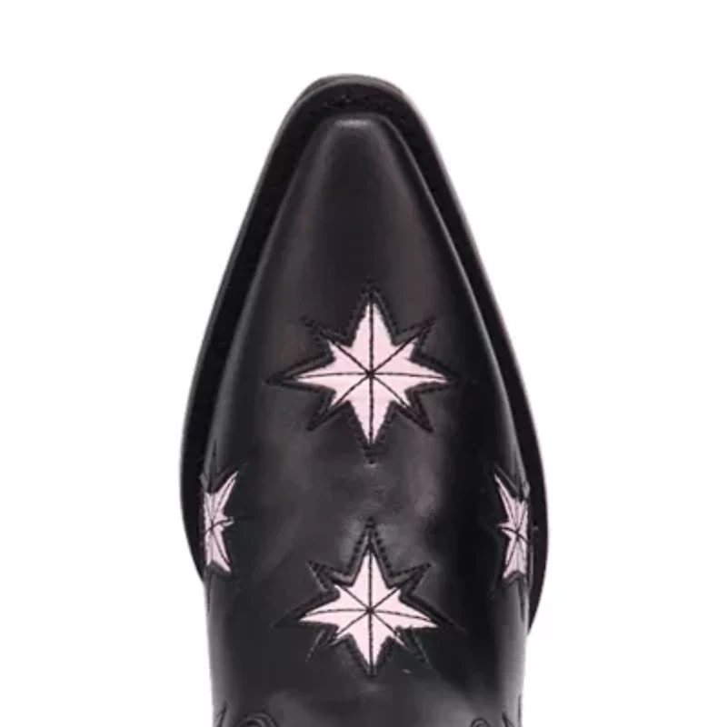 Dingo Womens Starburst Block Heel Cowboy Boots