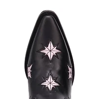 Dingo Womens Starburst Block Heel Cowboy Boots