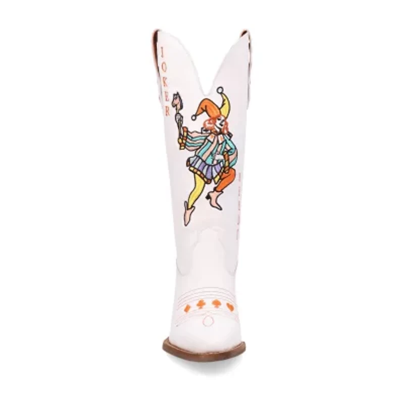 Dingo Womens Joker Block Heel Cowboy Boots