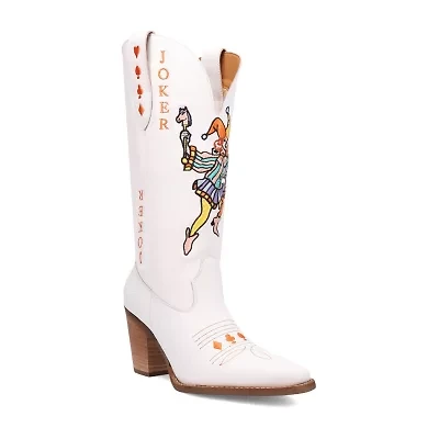 Dingo Womens Joker Block Heel Cowboy Boots