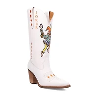 Dingo Womens Joker Block Heel Cowboy Boots