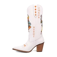 Dingo Womens Joker Block Heel Cowboy Boots