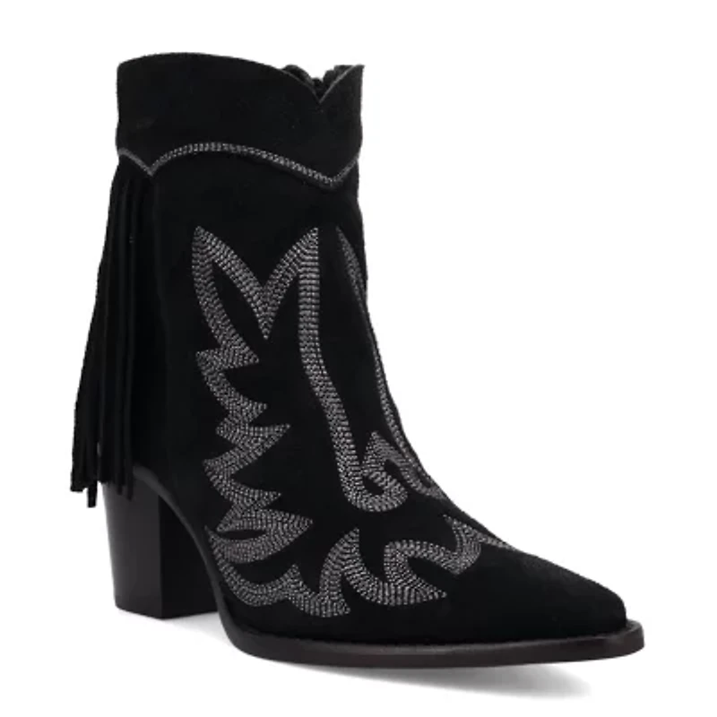 Dingo Womens Wild Sage Block Heel Cowboy Boots