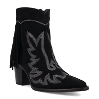 Dingo Womens Wild Sage Block Heel Cowboy Boots
