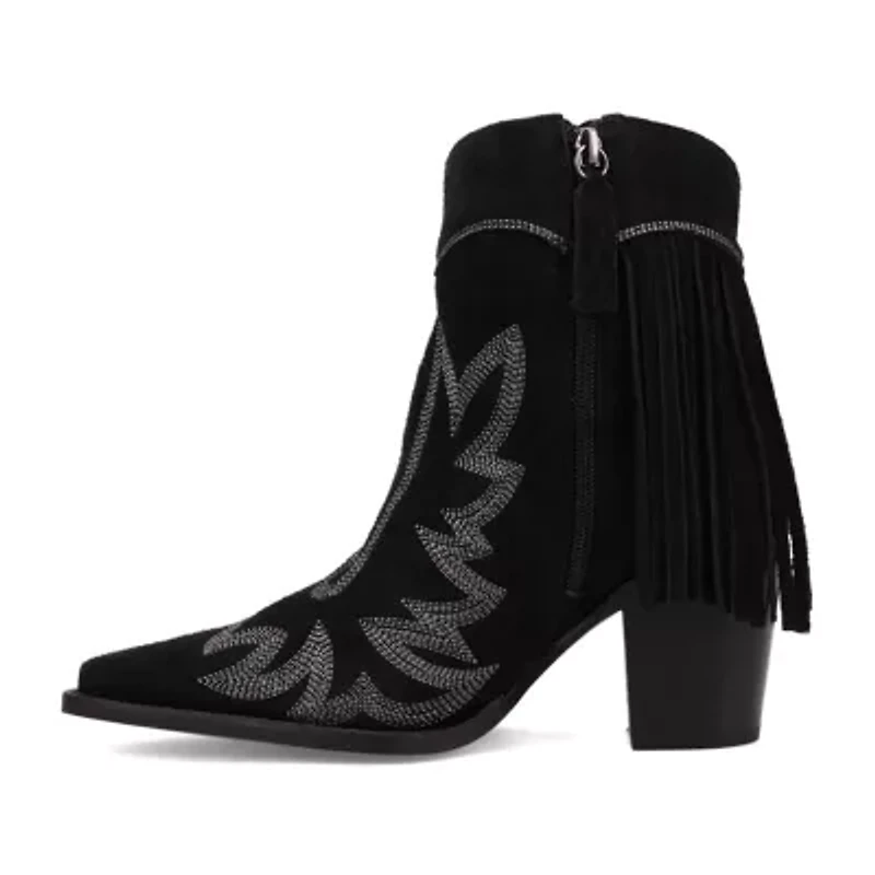 Dingo Womens Wild Sage Block Heel Cowboy Boots