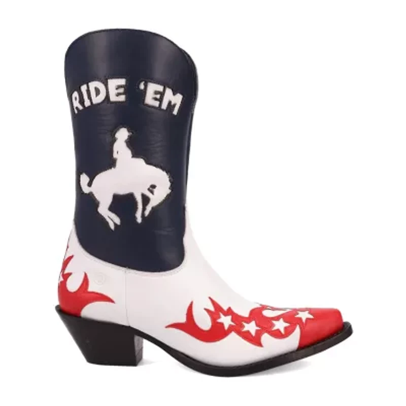 Dingo Womens Cowgirl Block Heel Cowboy Boots