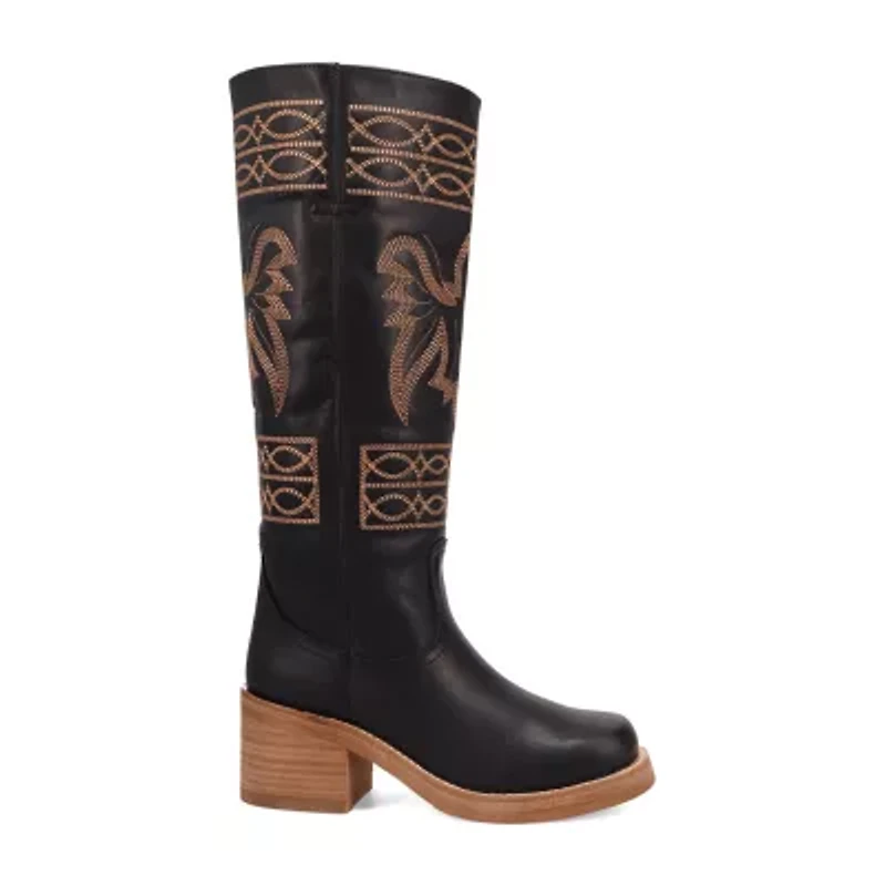 Dingo Womens Avalon Stacked Heel Cowboy Boots