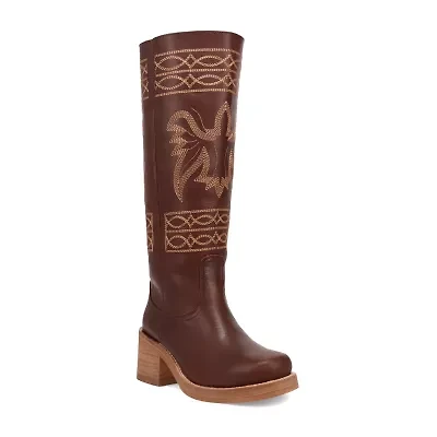 Dingo Womens Avalon Stacked Heel Cowboy Boots