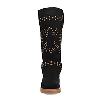 Dingo Womens Troubadour Block Heel Cowboy Boots