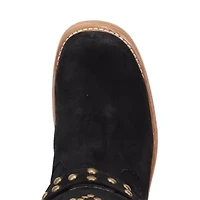 Dingo Womens Troubadour Block Heel Cowboy Boots