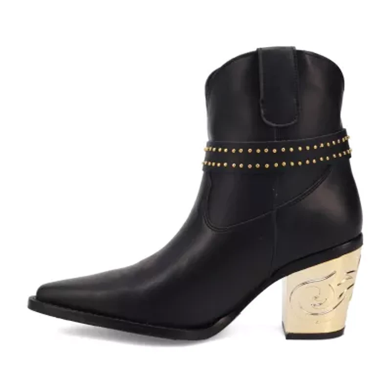 Dingo Womens Milano Block Heel Cowboy Boots