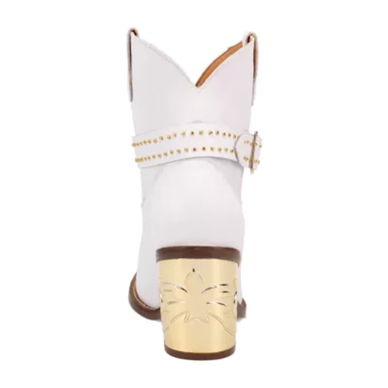 Dingo Womens Milano Block Heel Cowboy Boots