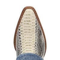 Dingo Womens Denim Dream Block Heel Cowboy Boots