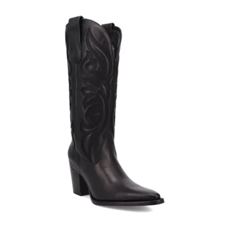 Dingo Womens Hensley Block Heel Cowboy Boots