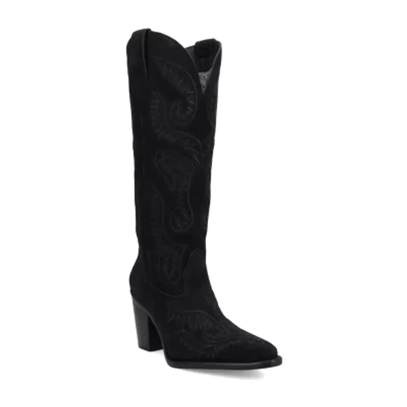 Dingo Womens Evita Stacked Heel Cowboy Boots