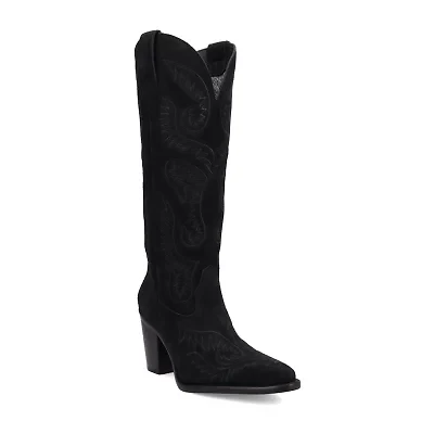 Dingo Womens Evita Stacked Heel Cowboy Boots