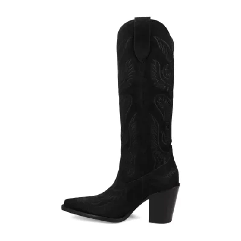 Dingo Womens Evita Stacked Heel Cowboy Boots