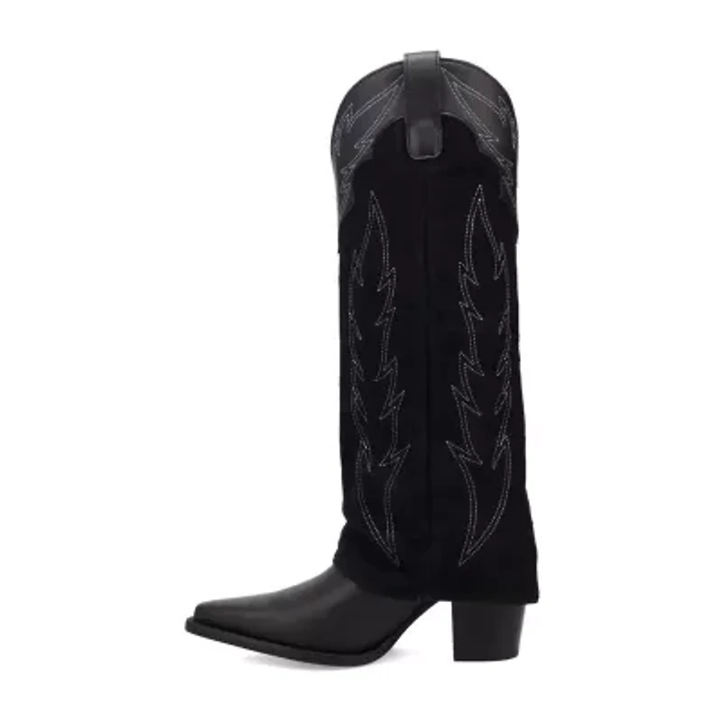 Dingo Womens Wild Fire Block Heel Cowboy Boots