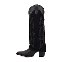 Dingo Womens Wild Fire Block Heel Cowboy Boots