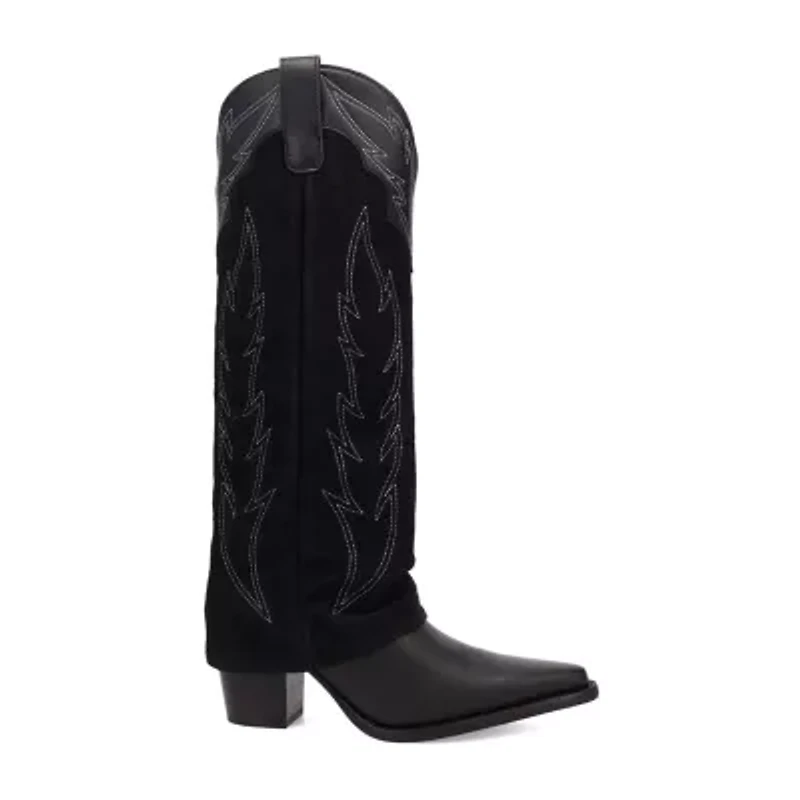 Dingo Womens Wild Fire Block Heel Cowboy Boots