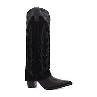 Dingo Womens Wild Fire Block Heel Cowboy Boots