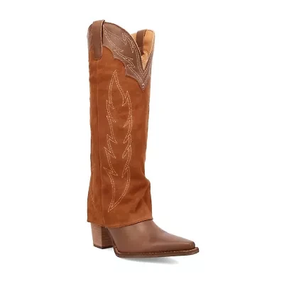 Dingo Womens Wild Fire Block Heel Cowboy Boots