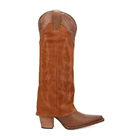 Dingo Womens Wild Fire Block Heel Cowboy Boots