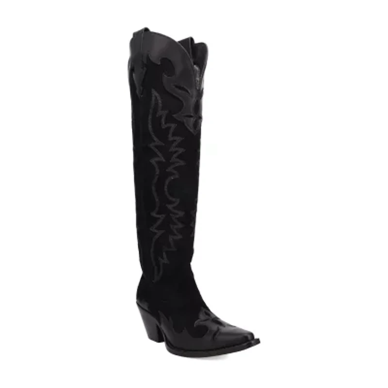 Dingo Womens Drama Queen Block Heel Cowboy Boots