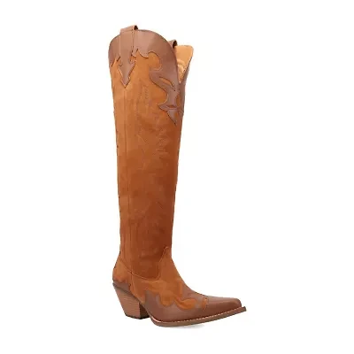 Dingo Womens Drama Queen Block Heel Cowboy Boots