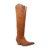 Dingo Womens Drama Queen Block Heel Cowboy Boots