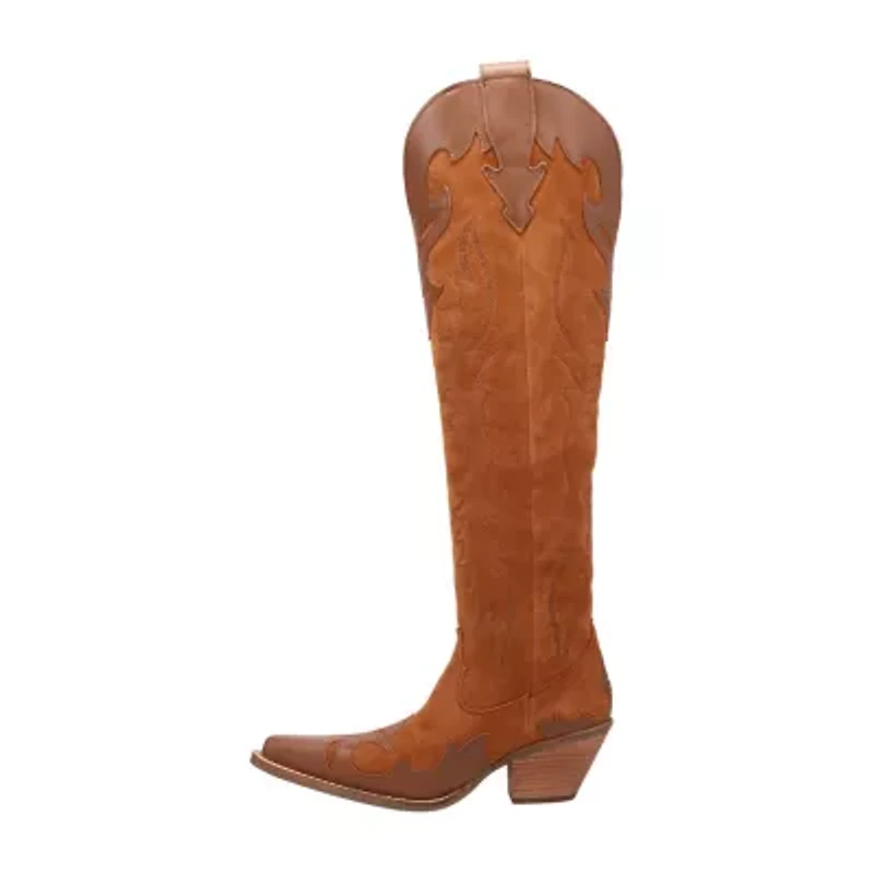 Dingo Womens Drama Queen Block Heel Cowboy Boots