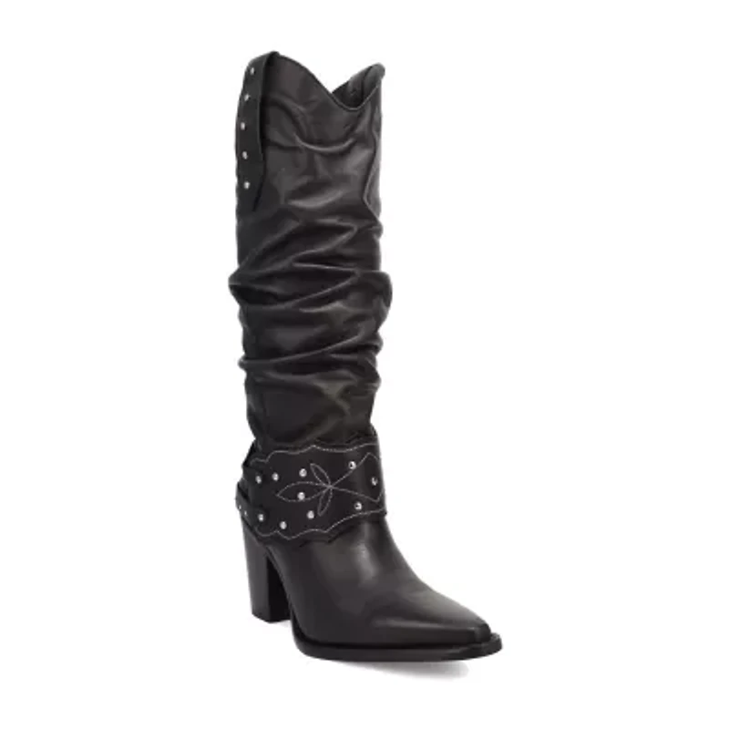 Dingo Womens Grit N' Grace Block Heel Cowboy Boots