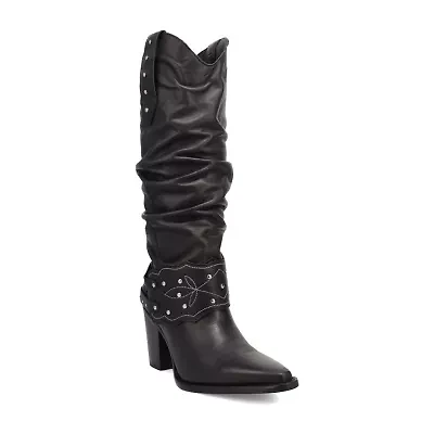 Dingo Womens Grit N' Grace Block Heel Cowboy Boots