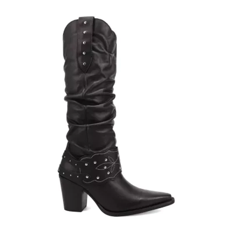 Dingo Womens Grit N' Grace Block Heel Cowboy Boots