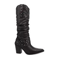 Dingo Womens Grit N' Grace Block Heel Cowboy Boots