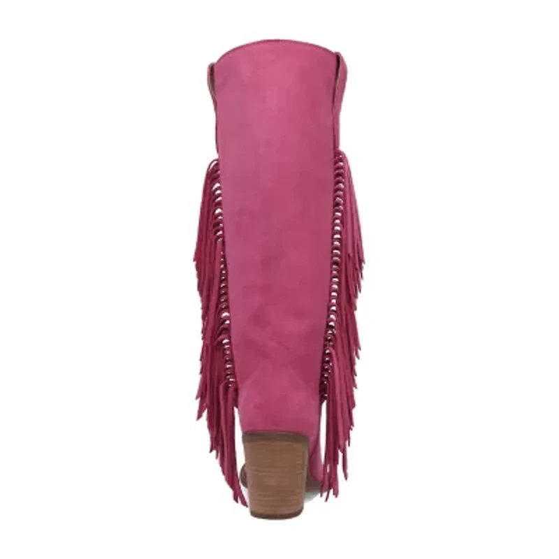 Dingo Womens Twister Block Heel Cowboy Boots