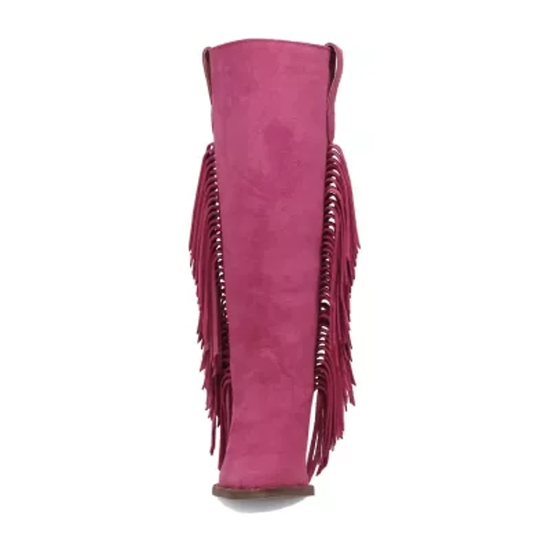 Dingo Womens Twister Block Heel Cowboy Boots