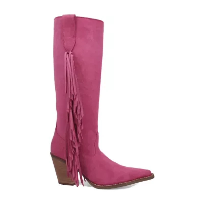 Dingo Womens Twister Block Heel Cowboy Boots