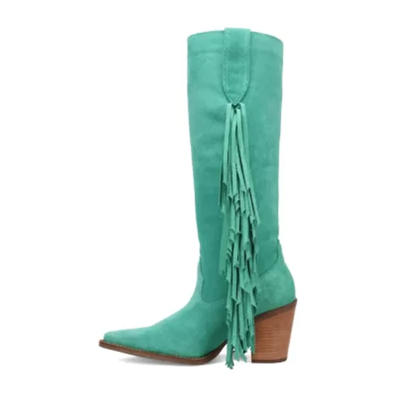 Dingo Womens Twister Block Heel Cowboy Boots