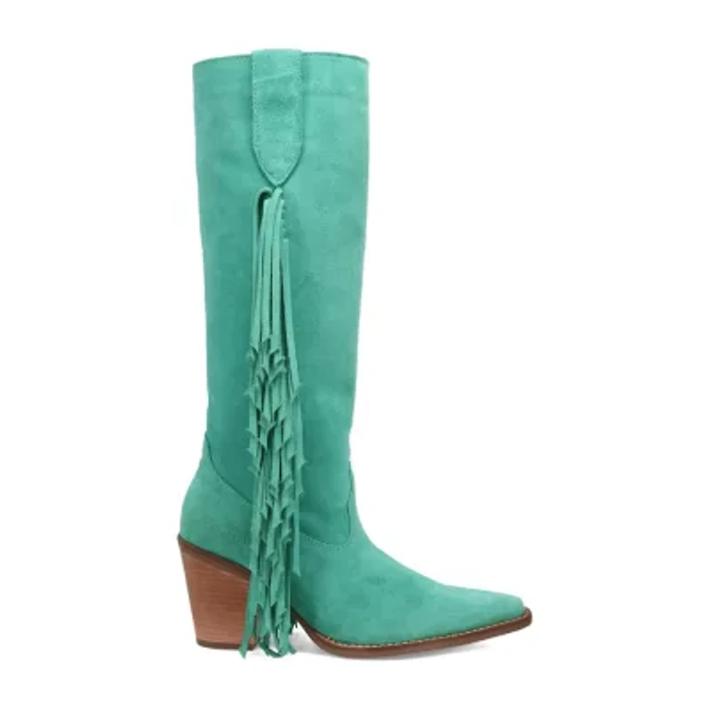 Dingo Womens Twister Block Heel Cowboy Boots