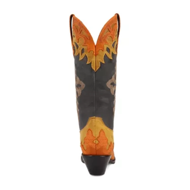 Dingo Womens Holy Roller Block Heel Cowboy Boots
