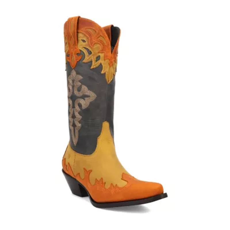 Dingo Womens Holy Roller Block Heel Cowboy Boots